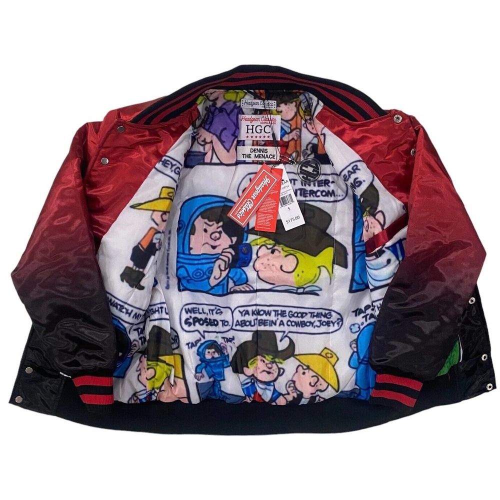 Dennis The Menace Men's Headgear Classics Gradient Satin Jacket - Picture 4 of 6